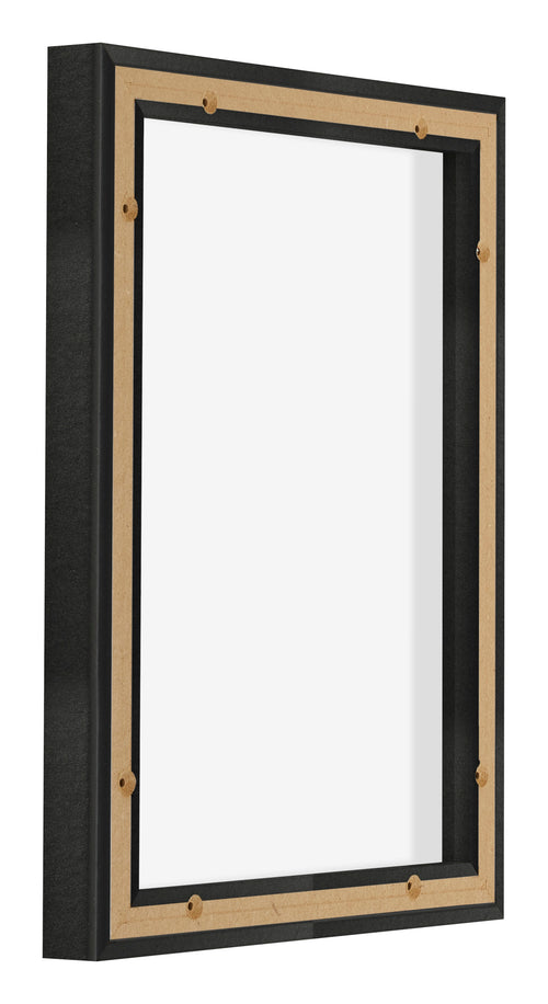 Lyon MDF Baklijst 3 4 Noir Mat Arriere Oblique | Yourdecoration.fr