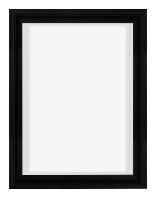 Lyon MDF Baklijst 3 4 Noir Mat De Face | Yourdecoration.fr
