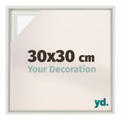 Lyon MDF Baklijst 30x30cm Blanc Mat De Face Mesure | Yourdecoration.fr