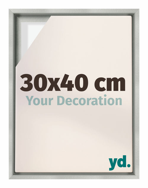 Lyon MDF Baklijst 30x40cm Argent Mat De Face Mesure | Yourdecoration.fr