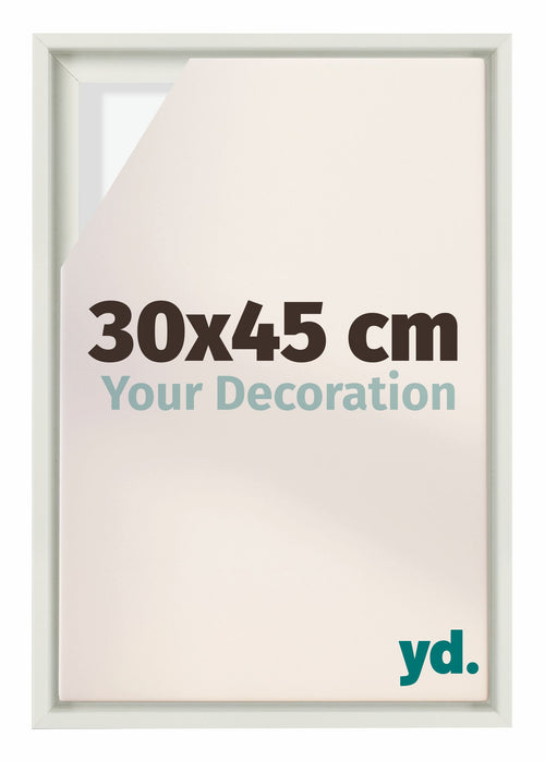 Lyon MDF Baklijst 30x45cm Blanc Mat De Face Mesure | Yourdecoration.fr