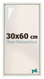 Lyon MDF Baklijst 30x60cm Blanc Mat De Face Mesure | Yourdecoration.fr