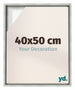 Lyon MDF Baklijst 40x50cm Argent Mat De Face Mesure | Yourdecoration.fr