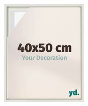 Lyon MDF Baklijst 40x50cm Blanc Mat De Face Mesure | Yourdecoration.fr