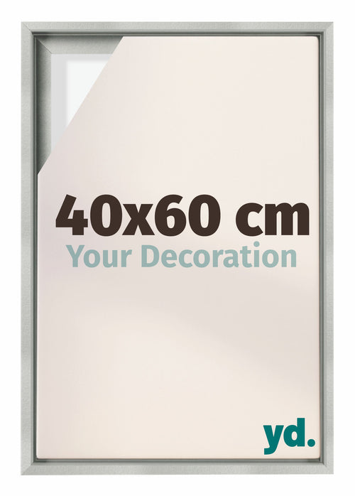 Lyon MDF Baklijst 40x60cm Argent Mat De Face Mesure | Yourdecoration.fr