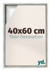 Lyon MDF Baklijst 40x60cm Argent Mat De Face Mesure | Yourdecoration.fr