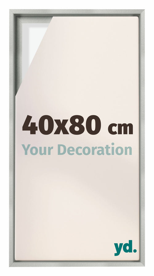 Lyon MDF Baklijst 40x80cm Argent Mat De Face Mesure | Yourdecoration.fr