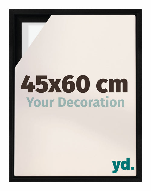Lyon MDF Baklijst 45x60cm Noir Mat De Face Mesure | Yourdecoration.fr