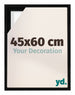Lyon MDF Baklijst 45x60cm Noir Mat De Face Mesure | Yourdecoration.fr