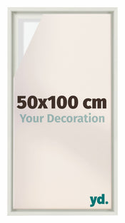 Lyon MDF Baklijst 50x100cm Blanc Mat De Face Mesure | Yourdecoration.fr