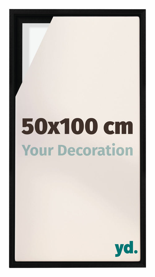 Lyon MDF Baklijst 50x100cm Noir Mat De Face Mesure | Yourdecoration.fr