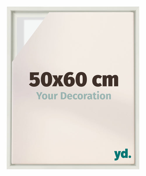 Lyon MDF Baklijst 50x60cm Blanc Mat De Face Mesure | Yourdecoration.fr
