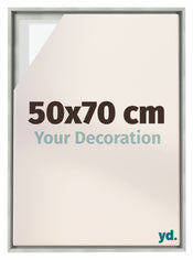 Lyon MDF Baklijst 50x70cm Argent Mat De Face Mesure | Yourdecoration.fr