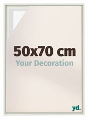 Lyon MDF Baklijst 50x70cm Blanc Mat De Face Mesure | Yourdecoration.fr