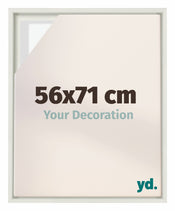 Lyon MDF Baklijst 56x71cm Blanc Mat De Face Mesure | Yourdecoration.fr