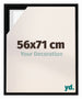 Lyon MDF Baklijst 56x71cm Noir Mat De Face Mesure | Yourdecoration.fr