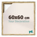 Lyon MDF Baklijst 60x60cm Or Antique De Face Mesure | Yourdecoration.fr
