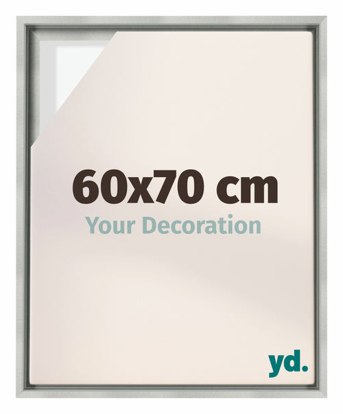 Lyon MDF Baklijst 60x70cm Argent Mat De Face Mesure | Yourdecoration.fr