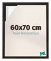 Lyon MDF Baklijst 60x70cm Chene Fonce De Face Mesure | Yourdecoration.fr