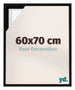 Lyon MDF Baklijst 60x70cm Noir Mat De Face Mesure | Yourdecoration.fr