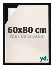 Lyon MDF Baklijst 60x80cm Noir Mat De Face Mesure | Yourdecoration.fr