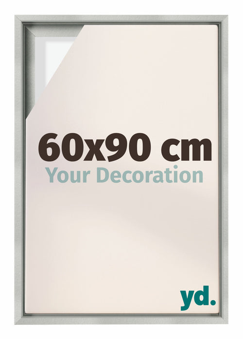 Lyon MDF Baklijst 60x90cm Argent Mat De Face Mesure | Yourdecoration.fr