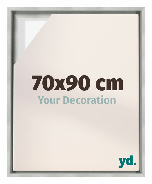 Lyon MDF Baklijst 70x90cm Argent Mat De Face Mesure | Yourdecoration.fr