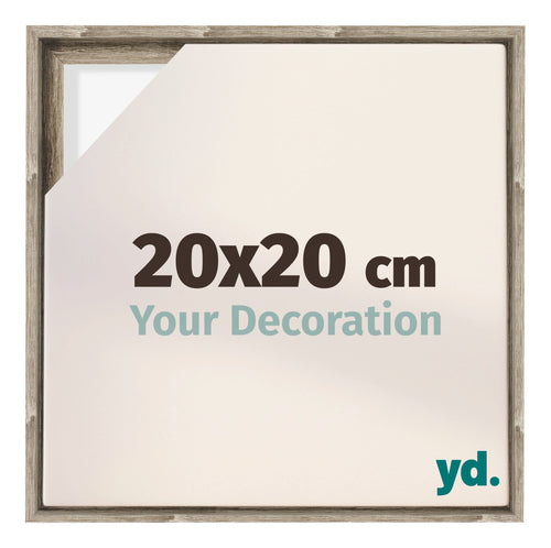 Lyon MDF Cadre Flottant 20x20cm Chene Sonoma De Face Mesure | Yourdecoration.fr