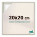 Lyon MDF Cadre Flottant 20x20cm White Wash De Face Mesure | Yourdecoration.fr
