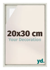 Lyon MDF Cadre Flottant 20x30cm White Wash De Face Mesure | Yourdecoration.fr