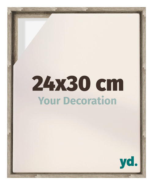 Lyon MDF Cadre Flottant 24x30cm Chene Sonoma De Face Mesure | Yourdecoration.fr