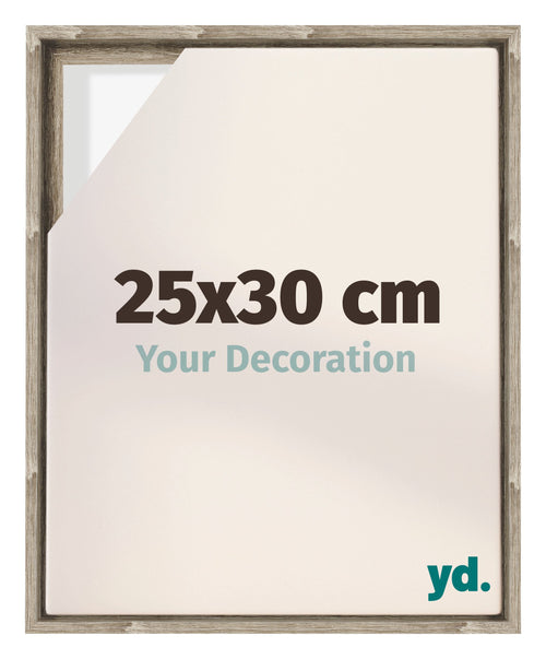 Lyon MDF Cadre Flottant 25x30cm Chene Sonoma De Face Mesure | Yourdecoration.fr