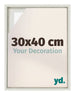 Lyon MDF Cadre Flottant 30x40cm White Wash De Face Mesure | Yourdecoration.fr