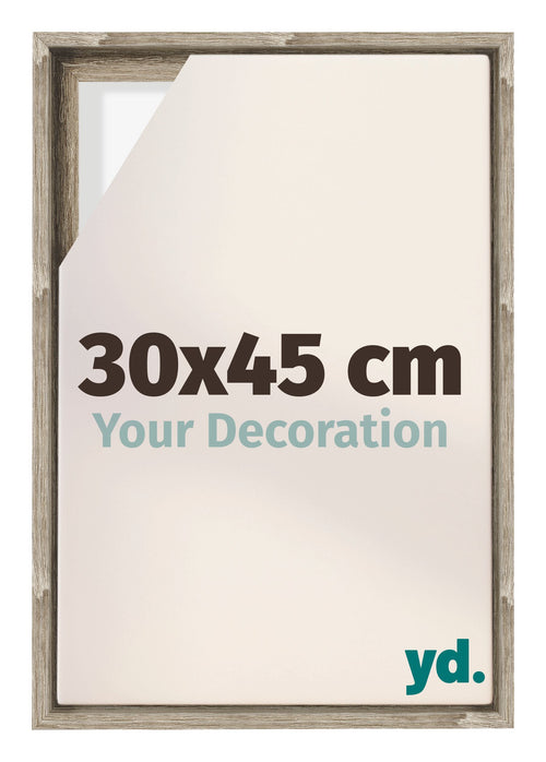 Lyon MDF Cadre Flottant 30x45cm Chene Sonoma De Face Mesure | Yourdecoration.fr