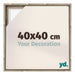 Lyon MDF Cadre Flottant 40x40cm Chene Sonoma De Face Mesure | Yourdecoration.fr