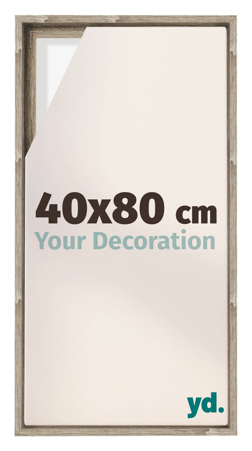Lyon MDF Cadre Flottant 40x80cm Chene Sonoma De Face Mesure | Yourdecoration.fr