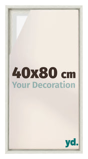 Lyon MDF Cadre Flottant 40x80cm White Wash De Face Mesure | Yourdecoration.fr