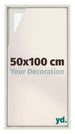 Lyon MDF Cadre Flottant 50x100cm White Wash De Face Mesure | Yourdecoration.fr