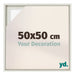 Lyon MDF Cadre Flottant 50x50cm White Wash De Face Mesure | Yourdecoration.fr