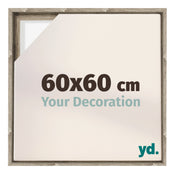 Lyon MDF Cadre Flottant 60x60cm Chene Sonoma De Face Mesure | Yourdecoration.fr