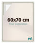 Lyon MDF Cadre Flottant 60x70cm White Wash De Face Mesure | Yourdecoration.fr
