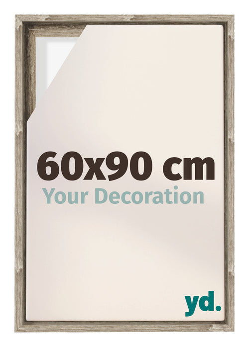 Lyon MDF Cadre Flottant 60x90cm Chene Sonoma De Face Mesure | Yourdecoration.fr