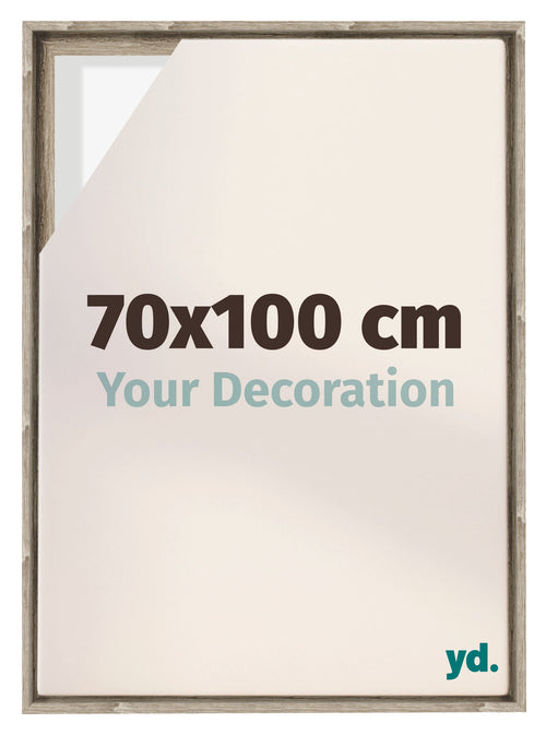 Lyon MDF Cadre Flottant 70x100cm Chene Sonoma De Face Mesure | Yourdecoration.fr