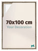 Lyon MDF Cadre Flottant 70x100cm Chene Sonoma De Face Mesure | Yourdecoration.fr