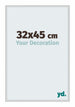Miami Aluminium Cadre Photo 32x45cm Argent Mat De Face Mesure | Yourdecoration.fr