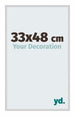 Miami Aluminium Cadre Photo 33x48cm Argent Mat De Face Mesure | Yourdecoration.fr
