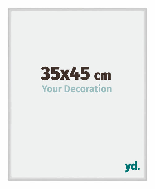 Miami Aluminium Cadre Photo 35x45cm Argent Mat De Face Mesure | Yourdecoration.fr