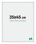 Miami Aluminium Cadre Photo 35x45cm Argent Mat De Face Mesure | Yourdecoration.fr