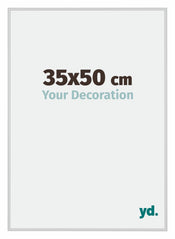 Miami Aluminium Cadre Photo 35x50cm Argent Mat De Face Mesure | Yourdecoration.fr