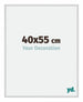 Miami Aluminium Cadre Photo 40x55cm Argent Mat De Face Mesure | Yourdecoration.fr
